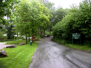 High Vinnalls Car Park and starting point for the geology trail